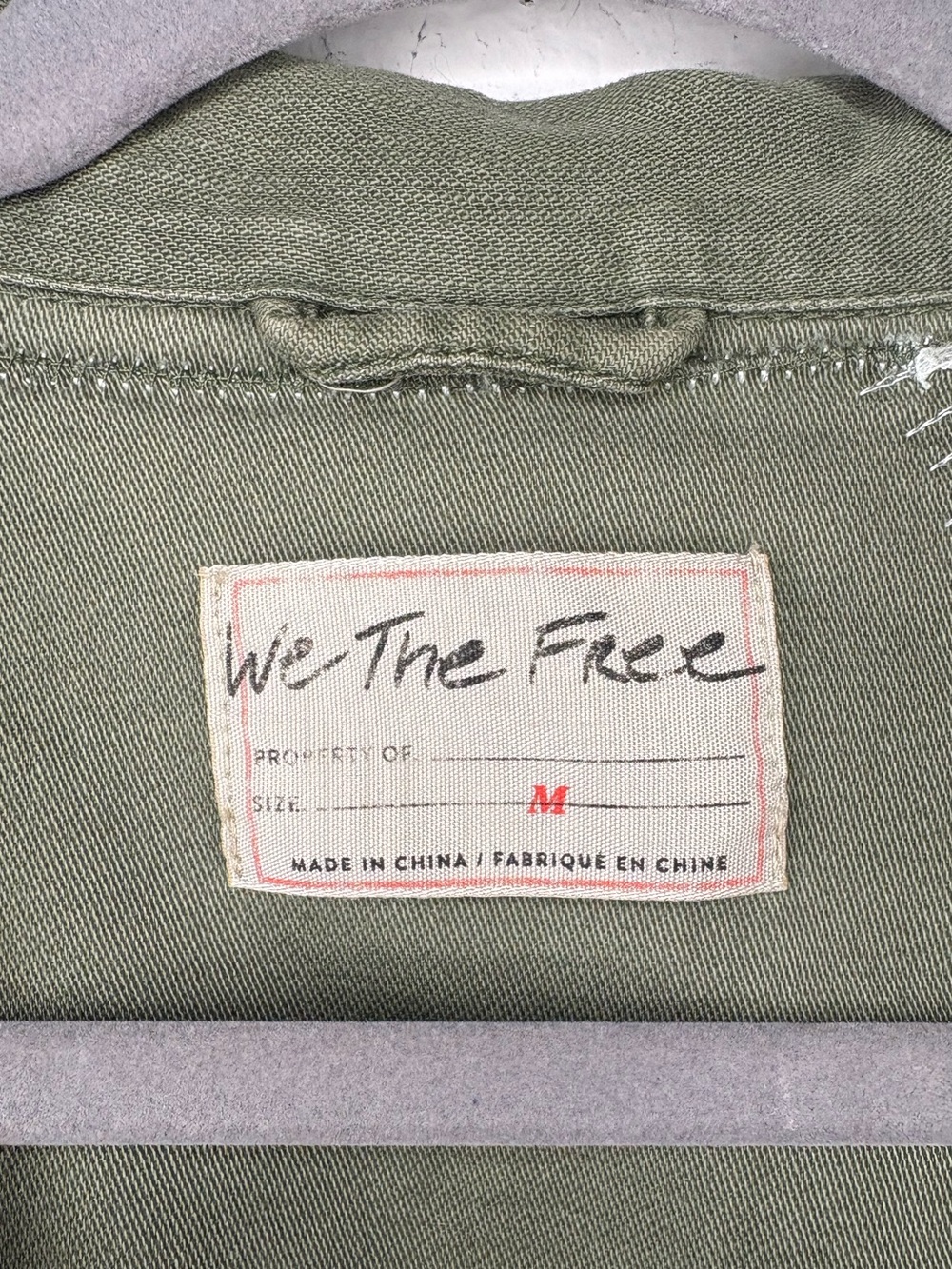 Free People We The Free Patriotic Spruce USA Patchwork Military Jacket oversized - Picture 6 of 16